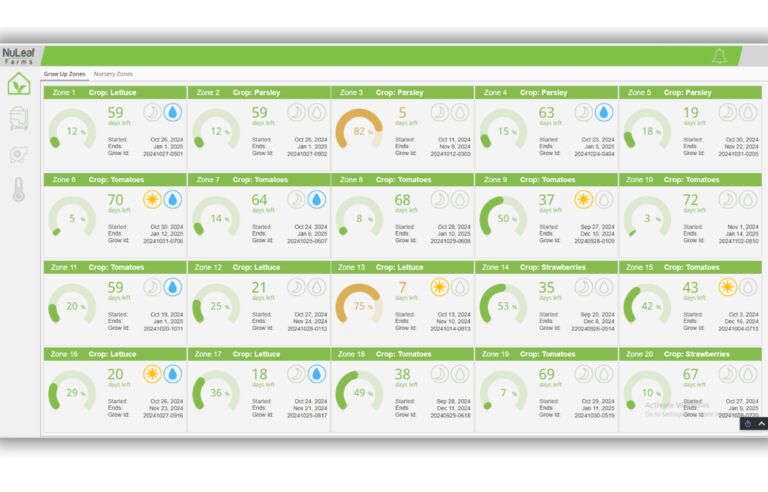 Hydroponic HMI Interface